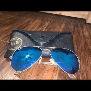 Blue Ray Ban Aviators